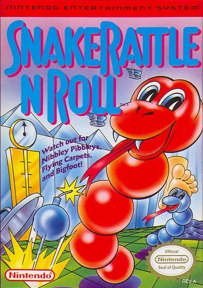 Snake Rattle 'n Roll (NES, Switch, Xbox One) (gamerip) (1990